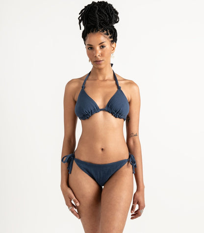 Organic Muslin Sauna Set - Indigo