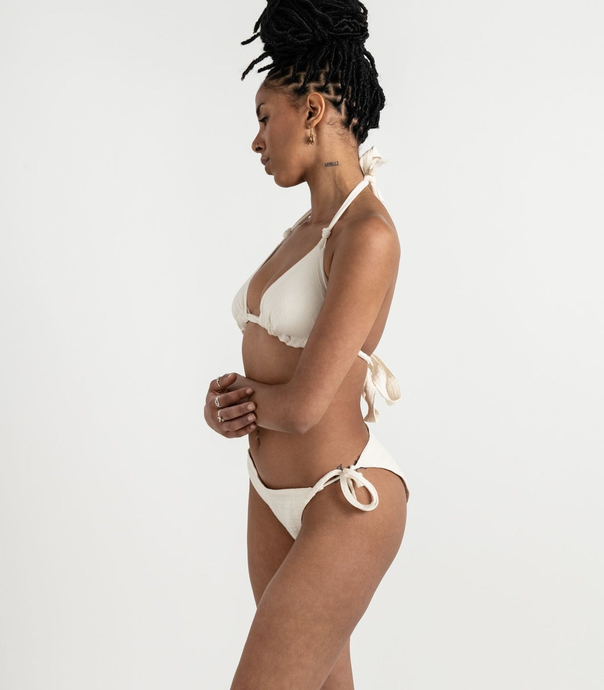 Organic Muslin Sauna Set - Natural