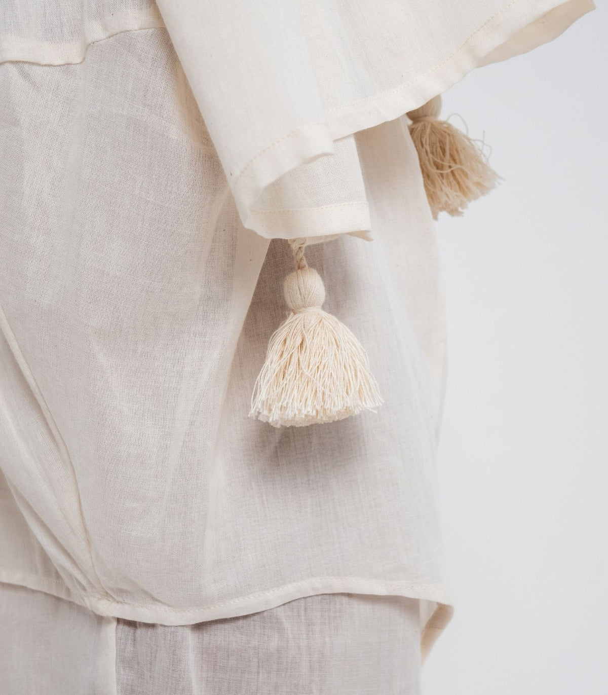 Organic Cotton Shawl (Voile) - Natural