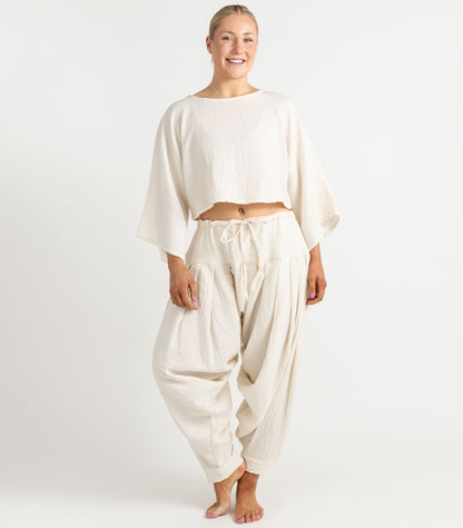 Organic Muslin Sunrise Shirt - Natural