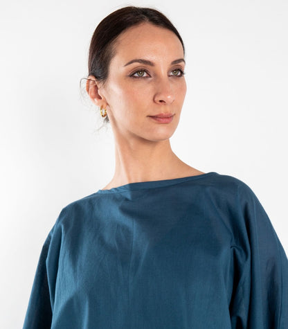 Organic Voile Sunrise Shirt - Indigo