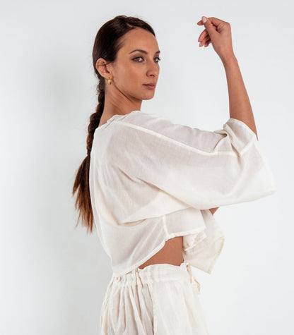Organic Voile Sunrise Shirt - Natural