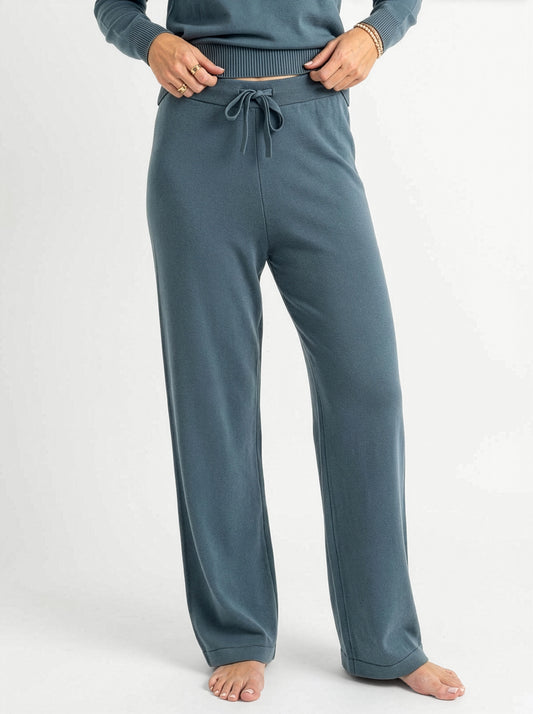 Bhumi Organic Cotton - Fine Knit Pant - Orion Blue