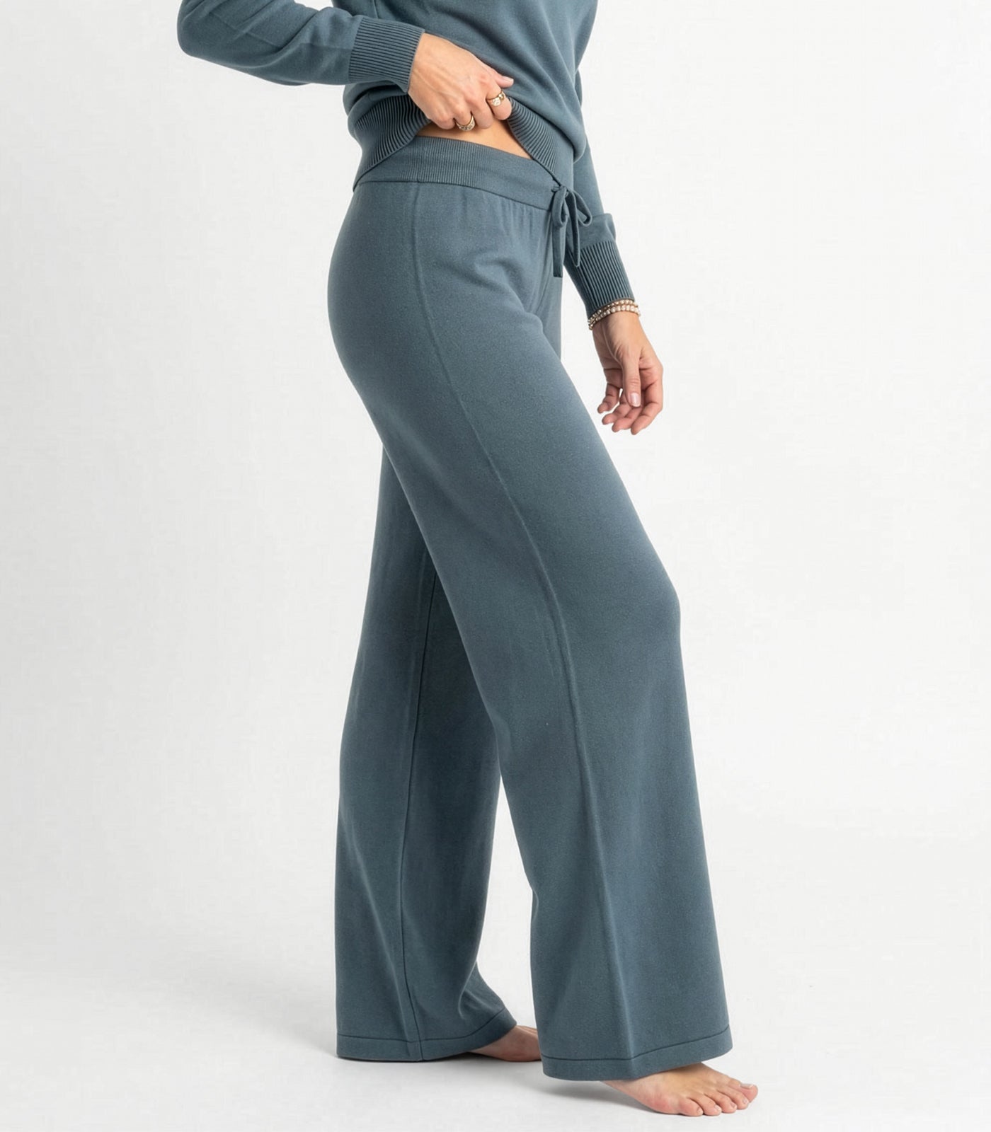 Bhumi Organic Cotton - Fine Knit Pant - Orion Blue