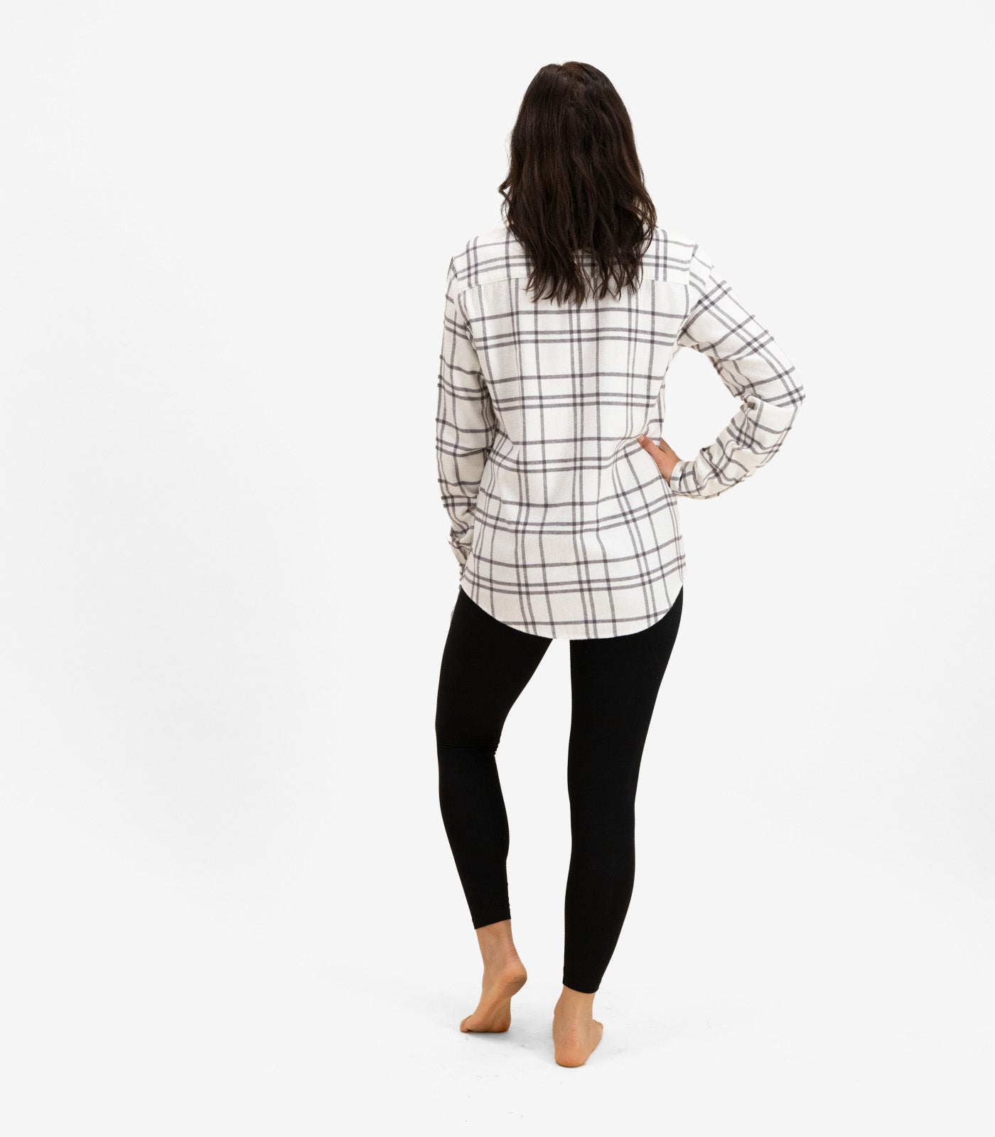 Bhumi Organic Cotton - Flannelette Shirt - Charcoal Plaid