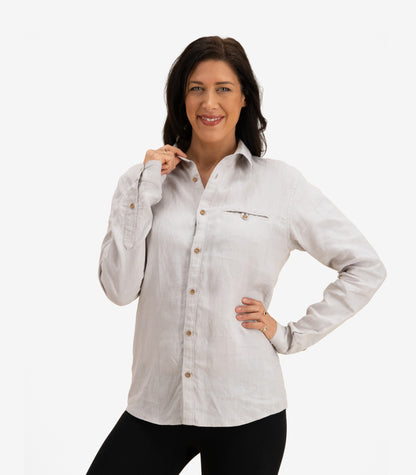 Bhumi Organic Cotton - Linen Shirt - Light Grey