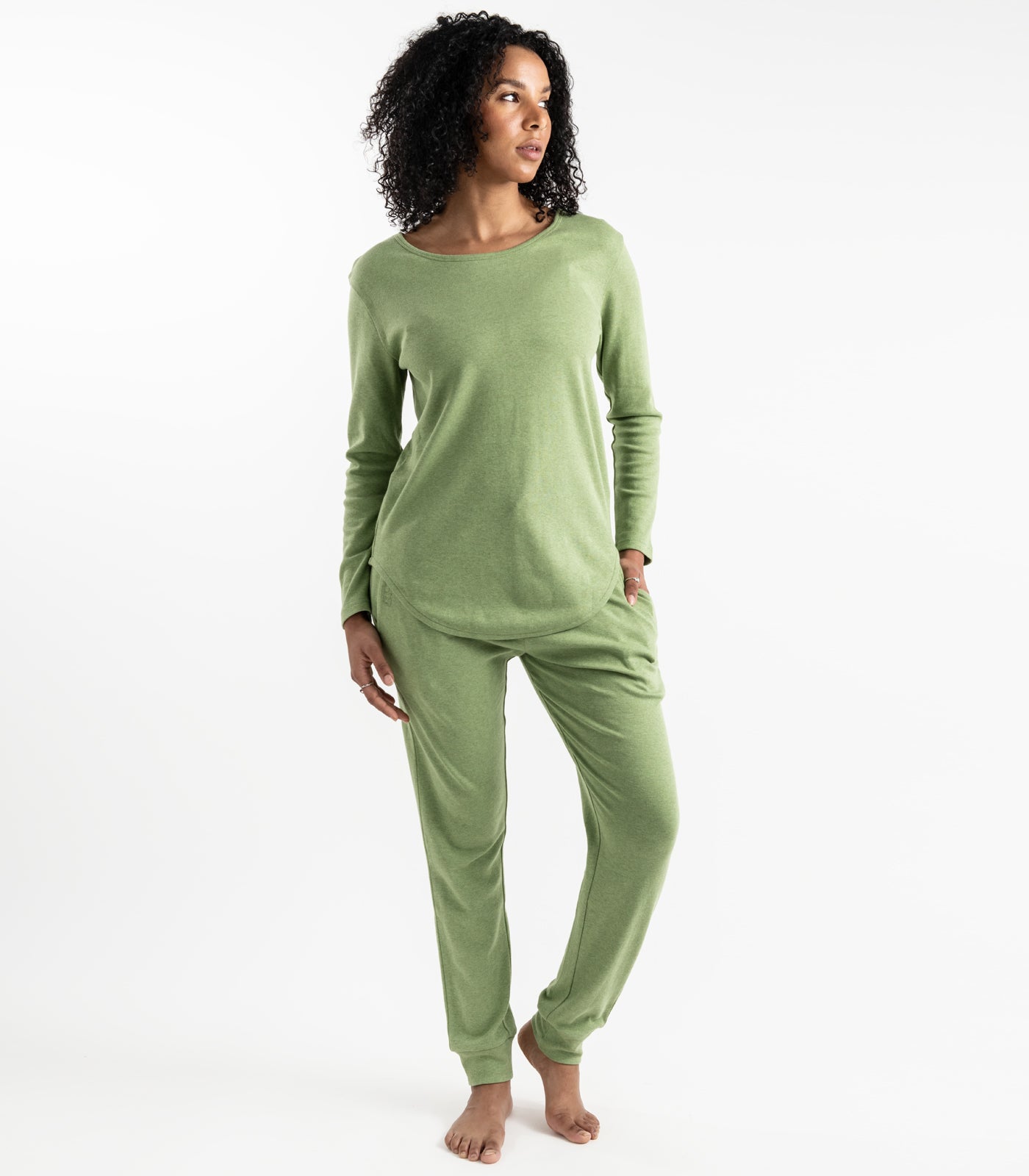 Matcha - Jersey Knit Long PJ Set