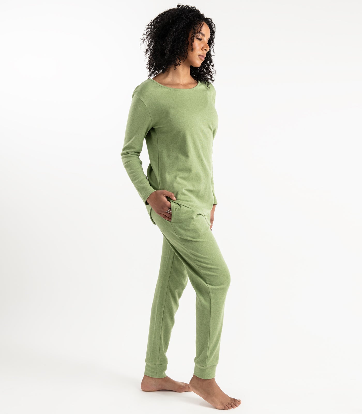 Matcha - Jersey Knit Long PJ Set