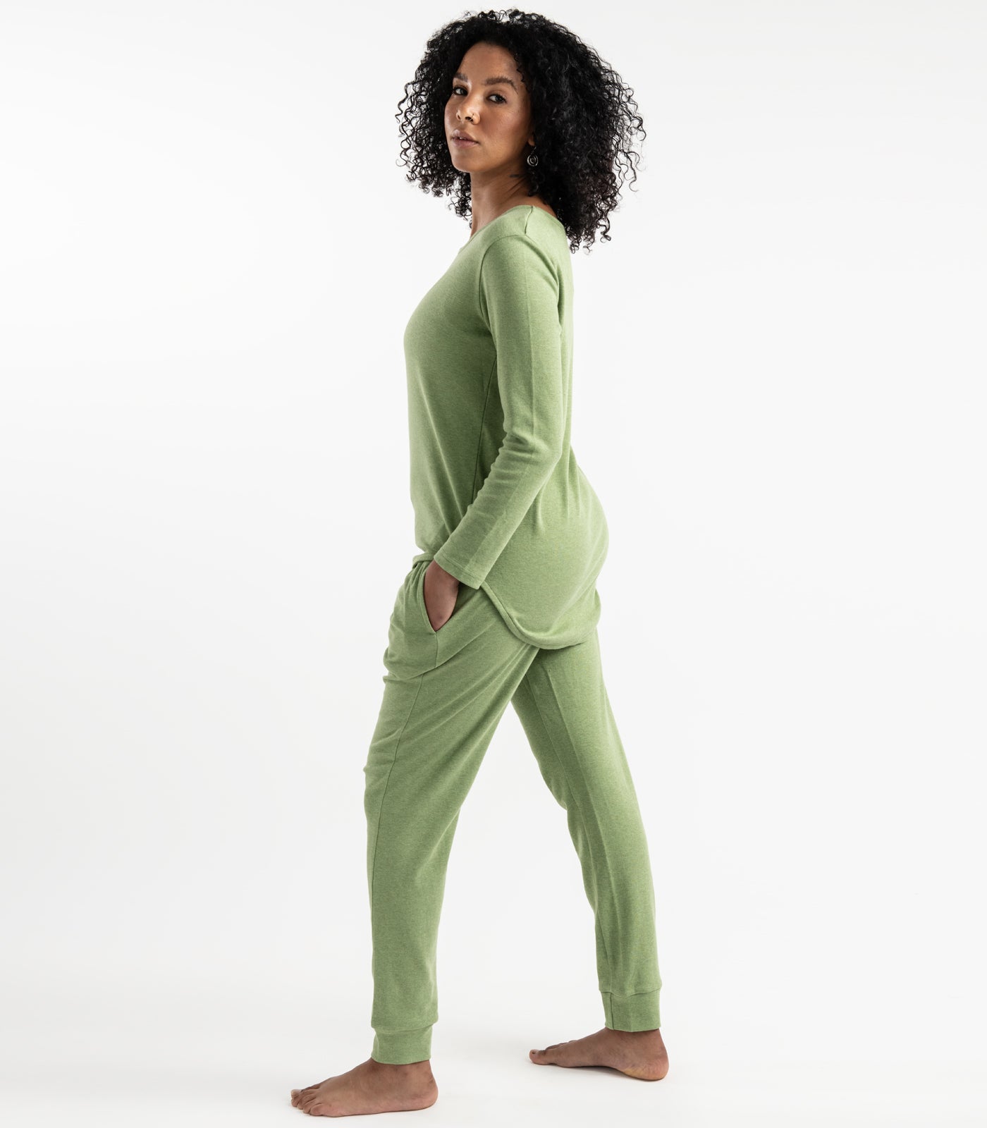 Matcha - Jersey Knit Long PJ Set