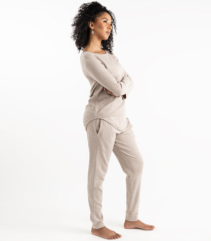 Mocha - Jersey Knit Long PJ Set