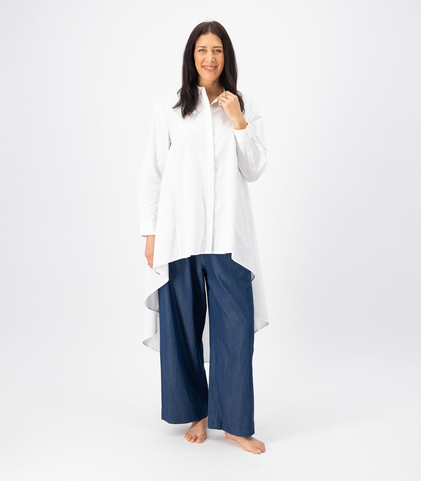 Bhumi Organic Cotton - Long Shirt - White