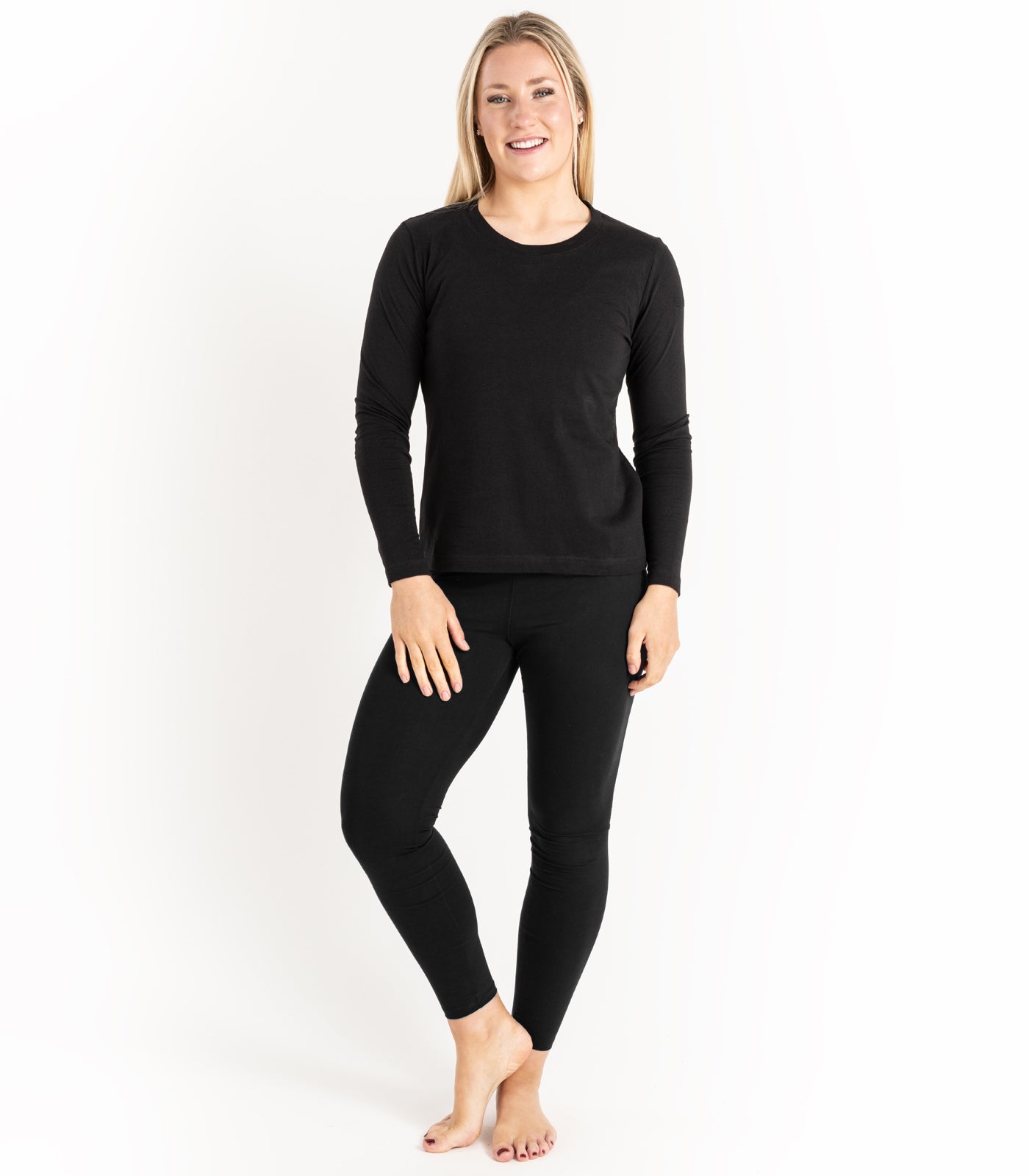 Bhumi Organic Cotton - Basic Long Sleeve Top - Black