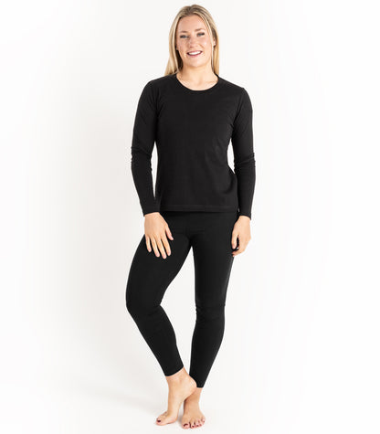 Bhumi Organic Cotton - Basic Long Sleeve Top - Black