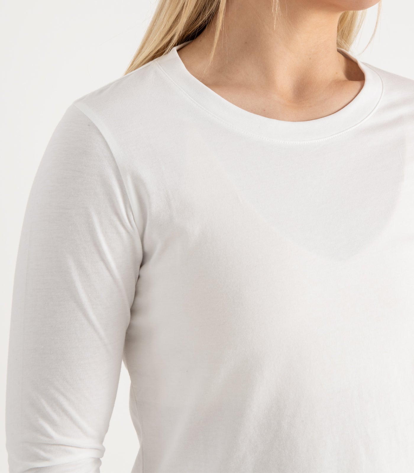 Bhumi Organic Cotton - Basic Long Sleeve Top - White