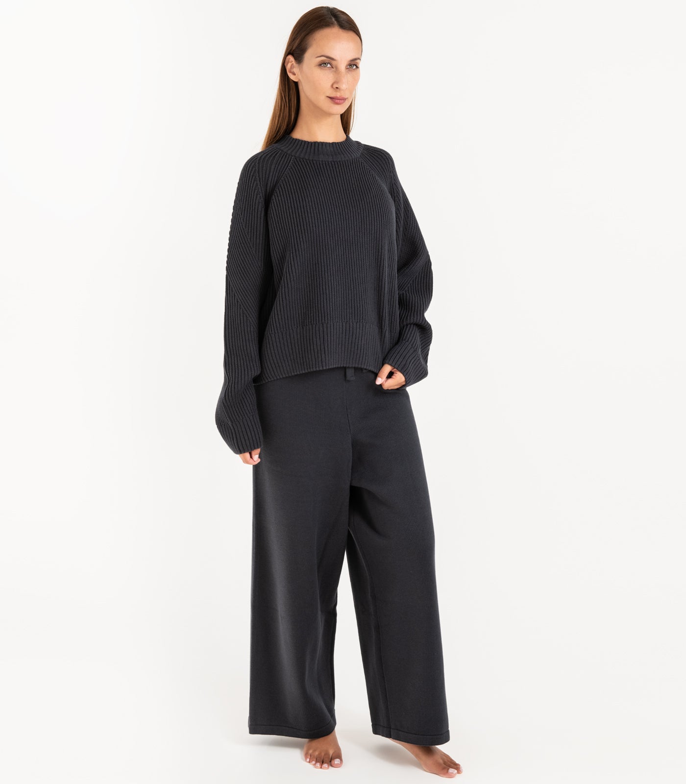 Bhumi Organic Cotton - Rib Knit Bundle - Charcoal