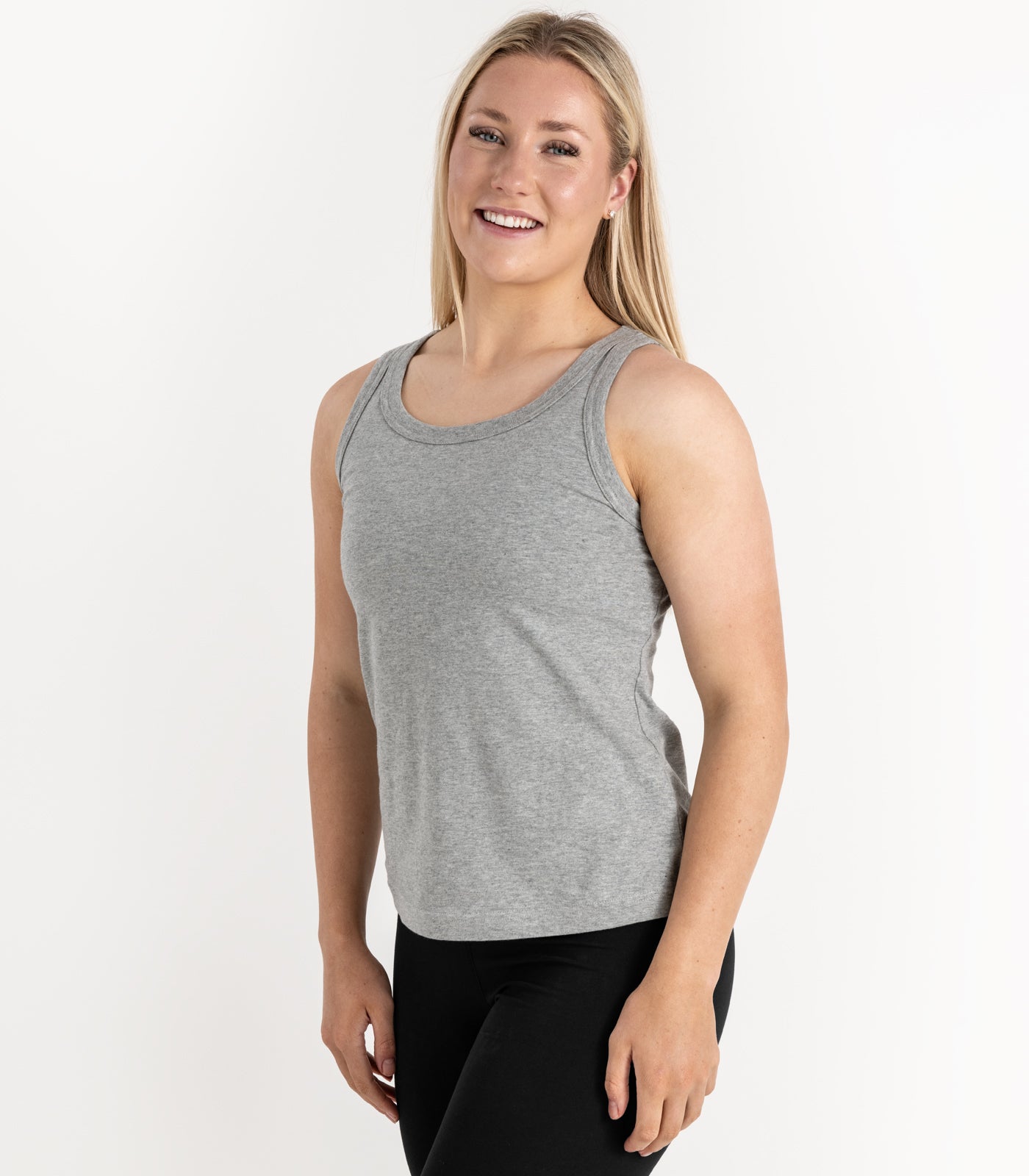 Bhumi Organic Cotton - Singlet Top (3 Pack) - New Arrival - Grey Melange