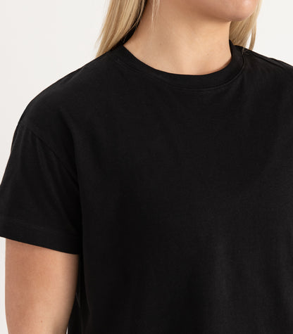 Bhumi Organic Cotton - Oversized Boxy Tee - Black
