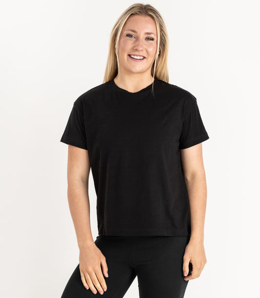 Bhumi Organic Cotton - Oversized Boxy Tee - Black