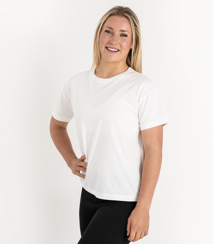 Bhumi Organic Cotton - Oversized Boxy Tee - White