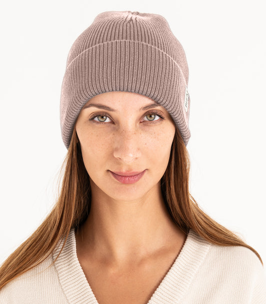 Bhumi Organic Cotton - Knit Beanie - Rose Quartz