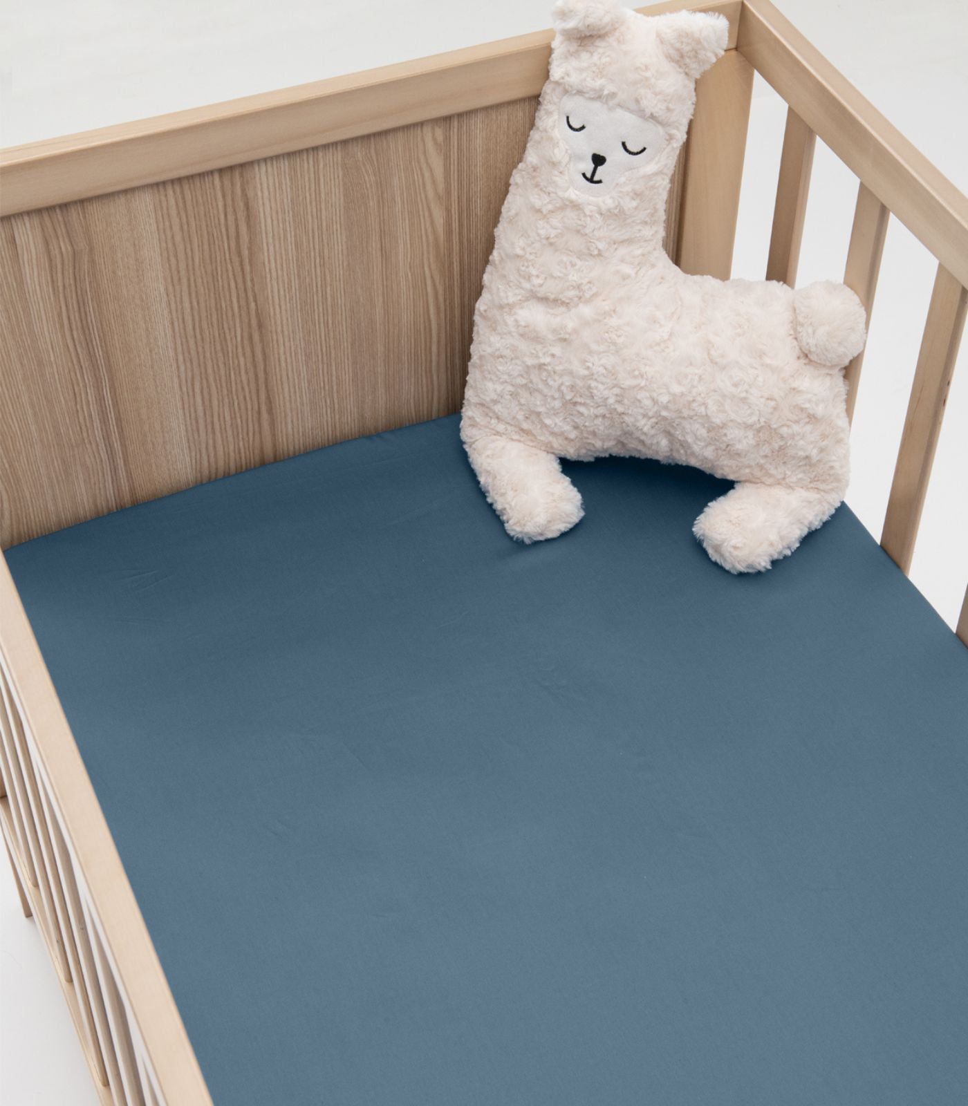 Bhumi Organic Cotton - Fitted Cot Sheet - Last Chance - Indian Teal