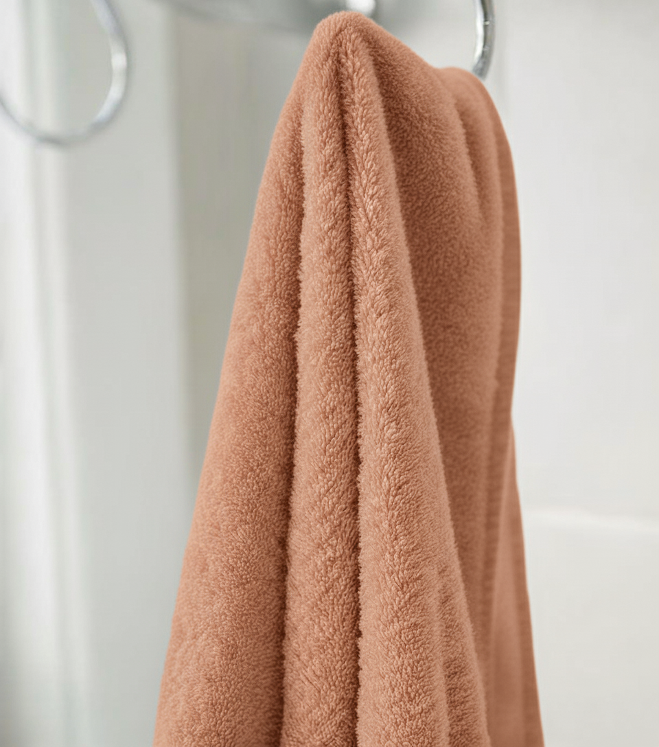 Bhumi Organic Cotton - Twill Bath Towel - Coral