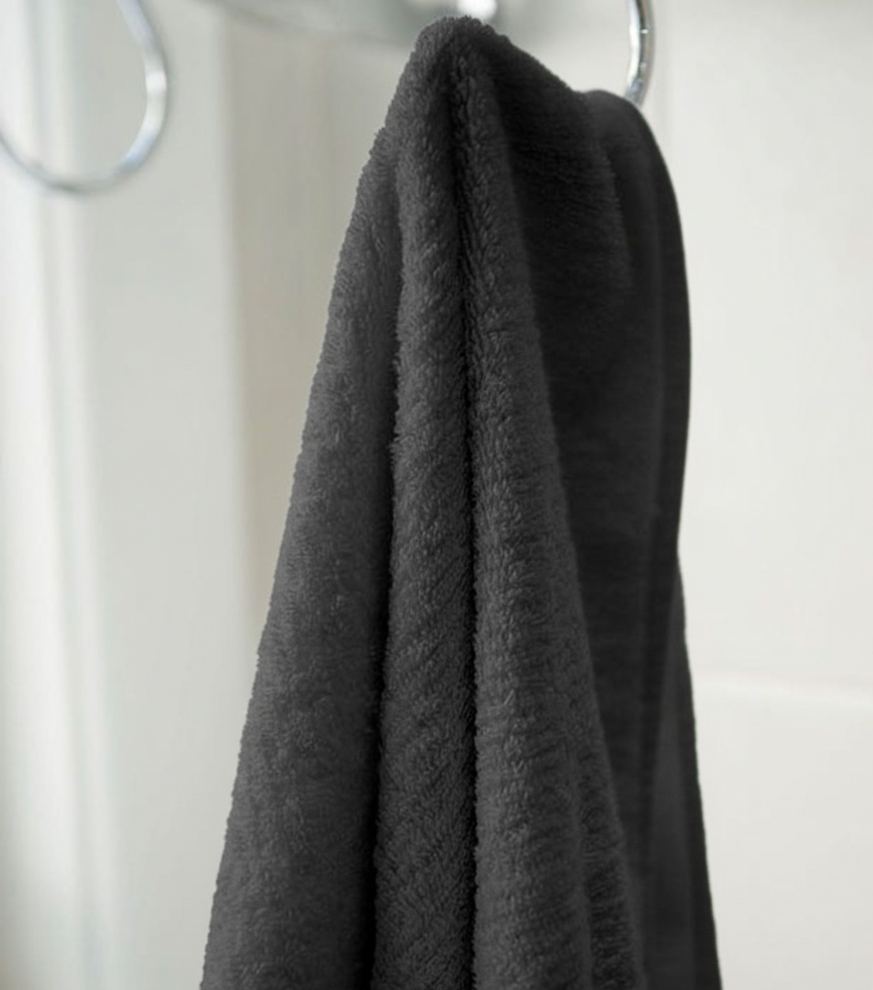 Bhumi Organic Cotton - Twill Bath Towel - Dark Grey
