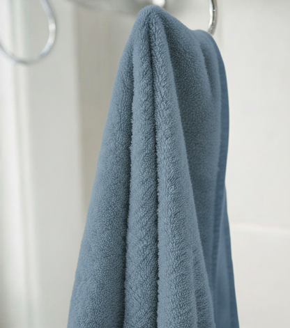 Bhumi Organic Cotton - Twill Bath Towel - Stone Blue